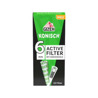GIZEH ActiveFilter 6mm - Konisch (1 x 10Stk)
