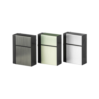 Zigaretten Push Box mit Jet Feuerzeug Assortiert