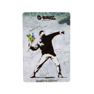 Banksy Bag - Flower Thrower (10cm x 15cm)