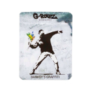 Banksy Bag - Flower Thrower (6.5cm x 8.5cm)