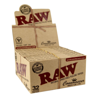 Raw KingSize Slim +Tips - Connoisseur (24 x 32Stk)
