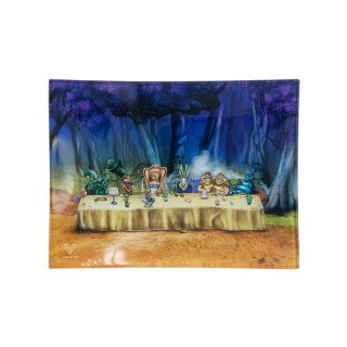 VSyndicate RollingTray Glass 16cm x 12cm - Alice Tea Party (1 Stk)