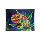Glass Rolling Tray - Cloud 9 Chameleon (16cm x 12cm)