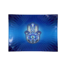 Glass Rolling Tray - Hamsa Blue (16cm x 12cm)
