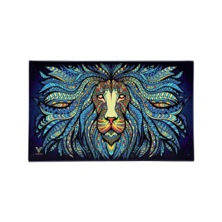 Glass Rolling Tray - Tribal Lion (26cm x 16cm)