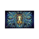 Glass Rolling Tray - Tribal Lion (26cm x 16cm)