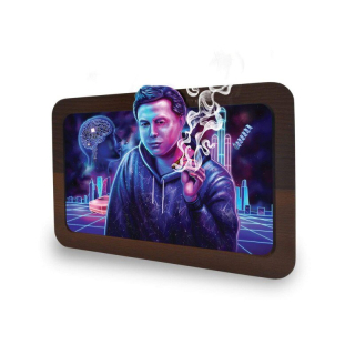 VSyndicate RollingTray Wood 19.7x14cm - 3D Space Xhale (1 Stk)