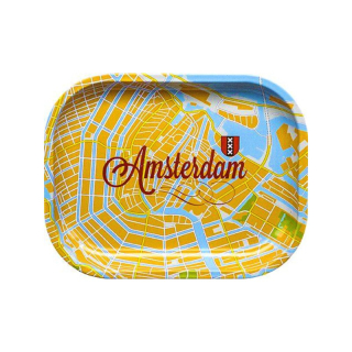 RollingTray Metal 18x14cm - Amsterdam Map (1 Stk)