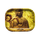 RollingTray Metal 18cm x 14cm - Buddha Hemp Leaf (1 Stk)