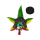 Cannabuds Magnet - Rasta Bud (1 Stk)