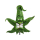 Cannabuds Uhr - Pendel (1 Stk)