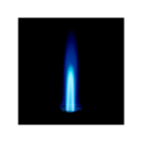 Jet Feuerzeug - Schwarz/Silber (1 Stk.)