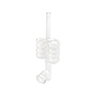 Pipe Glass 17cm - Doppel Spiral (1 Stk)