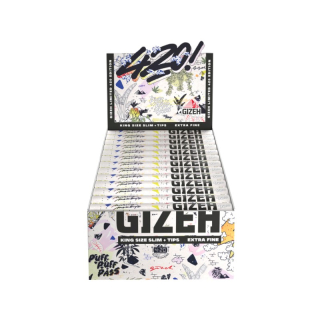 GIZEH KingSize Slim +Tips - 420 Sneakeredition (26 x 34Stk)