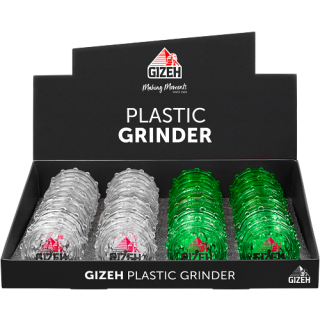 GIZEH Grinder Plastic 60mm - 2Parts (1 x 24Stk)