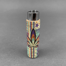 Clipper Feuerzeug Softflame Kork Cover - Mandala Hanfblatt assortiert (1 Stk)