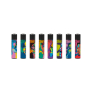 GIZEH Clipper Feuerzeug Softflame - Faces (1 x 48Stk)