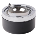 Kippaschenbecher Metall 11cm - Schwarz Matt (1 Stk)