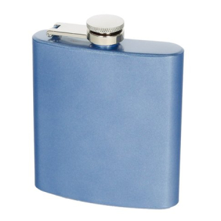 Flachmann "Glossy" Blau 6oz