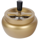 Drehaschenbecher Metall 13cm - Gold (1 Stk)