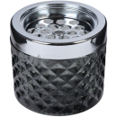 NP1507 Windaschenbecher Glas 9cm - Windy Schwarz...