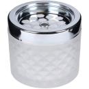 Windaschenbecher Glas 9cm - Windy Frosted Weiss (1 Stk)