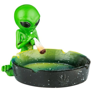 Aschenbecher 12.5cm - Alien Grün (1 Stk)