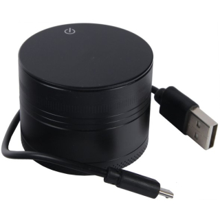 Grinder Alu 50mm - 3Parts USB with Lighter (1 Stk)