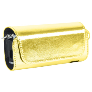 Hülle f. IQOS PVC Golden mit Aufhänger