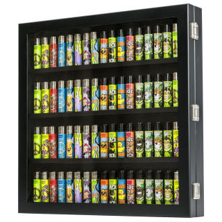 Clipper Vitrine - leer 72er Schwarz 42x42cm (1 Stk)