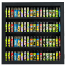 Clipper Vitrine - leer 72er Schwarz 42x42cm (1 Stk)