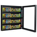 Clipper Vitrine - leer 72er Schwarz 42x42cm (1 Stk)