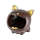 Aschenbecher 11cm - Katze Braun (1 Stk)