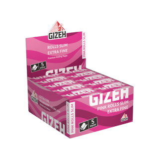 GIZEH Rolls Slim - Pink (20 x 5m)