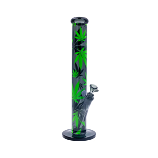 FireFlow & BlackLeaf  - Bong - Leaves Green (40cm x 5.1cm)