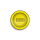 FireFlow Aschenbecher Metall 14cm - Clipper Logo Yellow (1 x 6Stk)