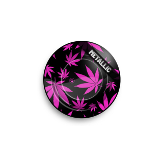 FireFlow - Metal Ashtray - Leaves Pink metallic - 14cm (6 Stk.)