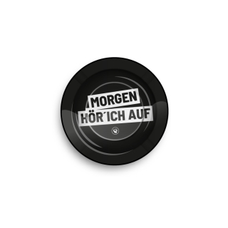 FireFlow Aschenbecher Metall 14cm - Morgen Hör Ich Auf (1 x 6Stk)