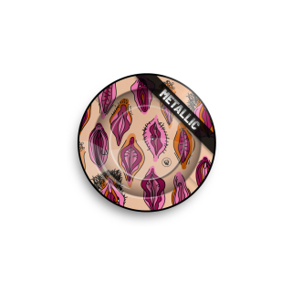 FireFlow Aschenbecher Metall 14cm - Pussy Pattern Metallic (1 x 6Stk)