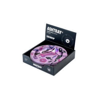 FireFlow Aschenbecher Metall 14cm - Sex Toy Pattern Metallic (1 x 6Stk)