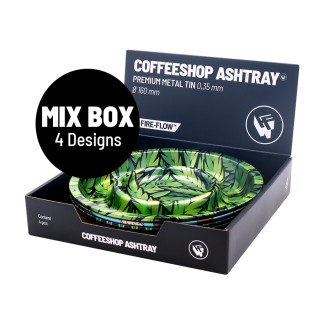 FireFlow - Metal Coffeeshop Ashtray - M - Mixed 16cm (4 Stk.)