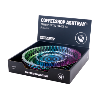FireFlow - Metal Coffeeshop Ashtray - M - Trippy 1 16cm (4 Stk.)