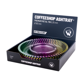 FireFlow - Metal Coffeeshop Ashtray - M - Trippy 2 16cm (4 Stk.)