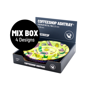 FireFlow Aschenbecher Metall 13.6cm - Mix Box (1 x 4Stk)