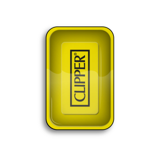 FireFlow - Rolling Tray - M - Clipper Logo Yellow - 27.5cm x 17.5cm (4 Stk.)