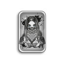 FireFlow - Rolling Tray - M - Tattoo Girl 1/4  - 27.5cm x...
