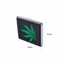 Zigarettenetui - Hemp Leaf gestickt - 20er (12 Stk.)