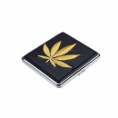 Zigarettenetui - Hemp Leaf gestickt - 20er (12 Stk.)