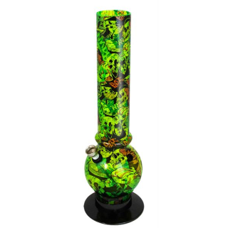 Bong Acryl 32cm - Street Art Grün (1 Stk)