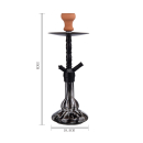 AlMalik Shisha 550mm - ErRich Black (1 Stk)